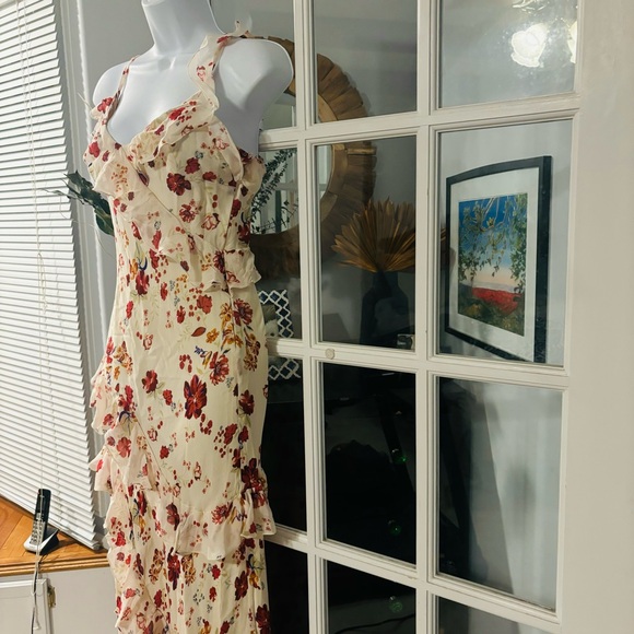 Anthropologie Let Me Be Sleeveless Ruffle Maxi Dress 6P NWT - Picture 6 of 12